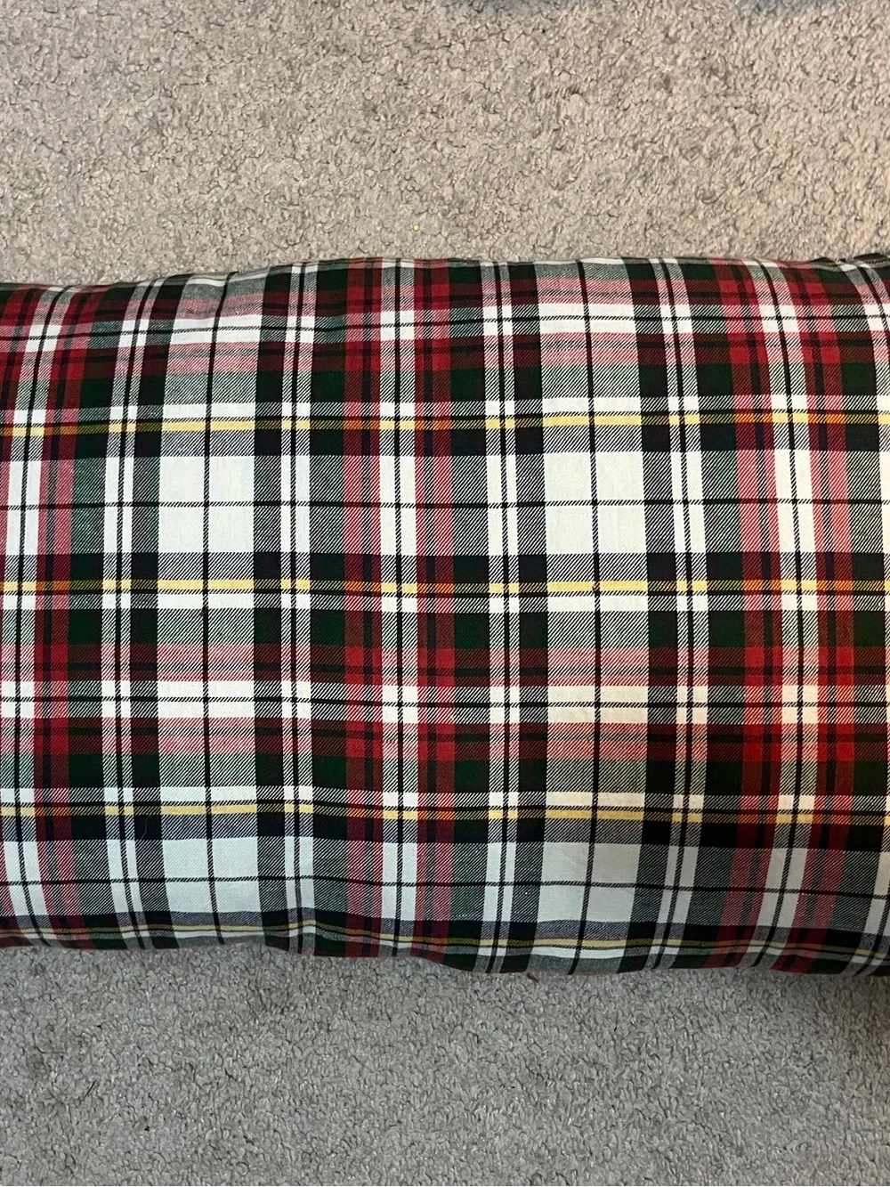 Pottery Barn Denver Plaid Lumbar 26x16”Pillow Sham Case Pillowcase Cotton Linen